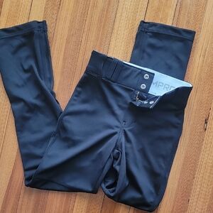 Black Riding Breeches with Button Detail